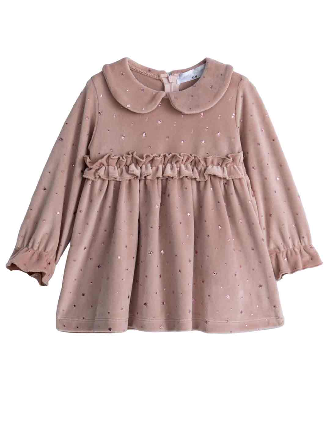 Βρεφικό φόρεμα για κορίτσι ,ροζ, Regular Fit, 95% βαμβάκι, 5% πολυεστέρας.