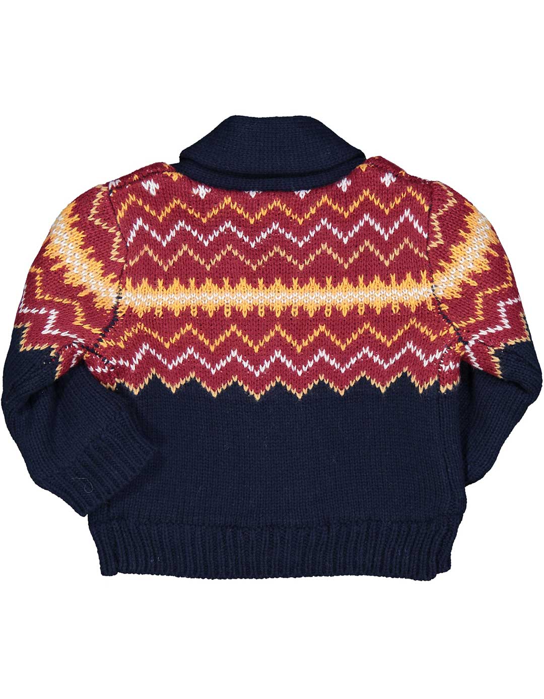 Πλεκτή ζακέτα για αγόρι με πολύχρωμο σχέδιο Birba