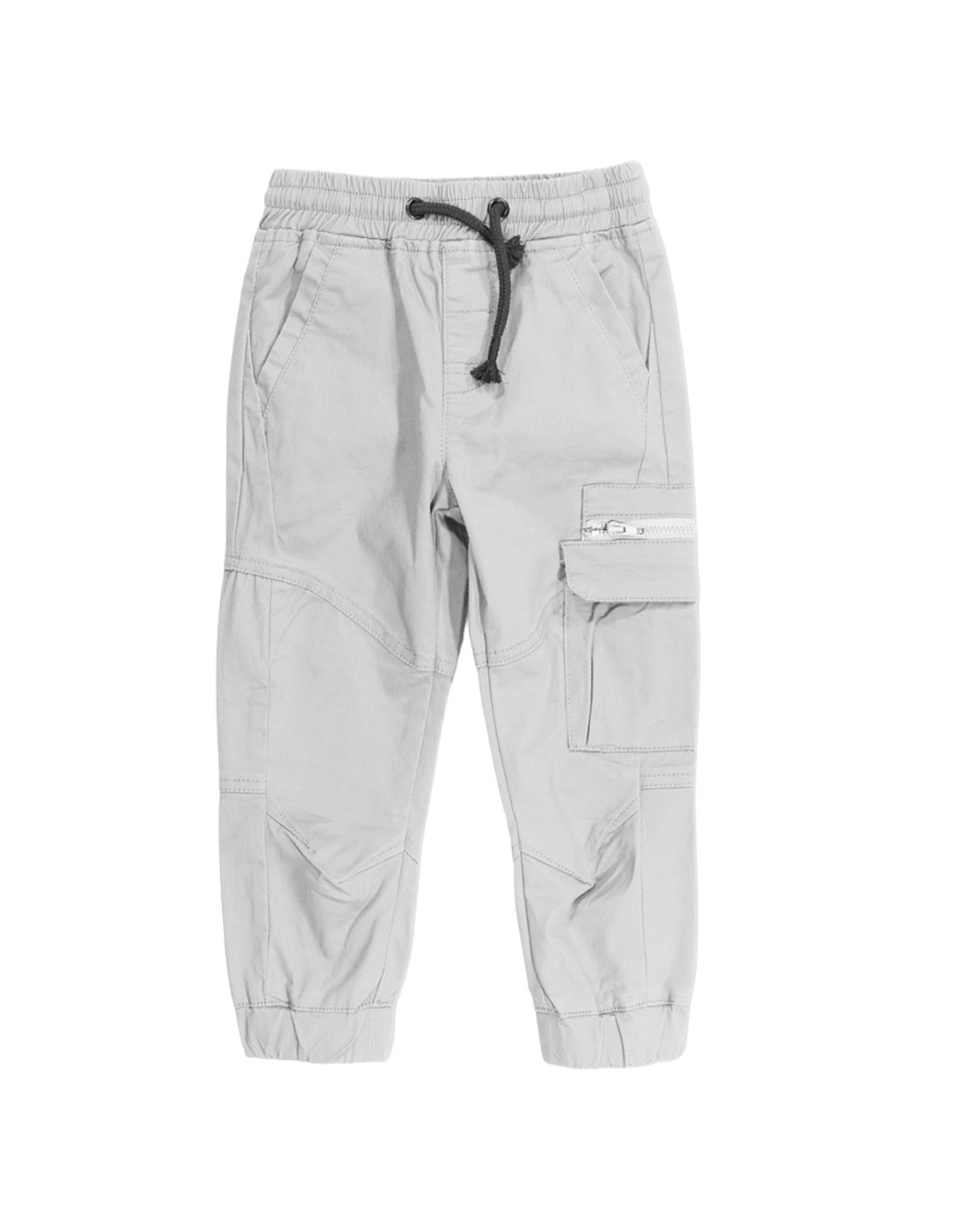 Παιδικό παντελόνι cargo για αγόρι, λευκό, Slim Fit, 98%βαμβάκι, 2% ελαστίνη.