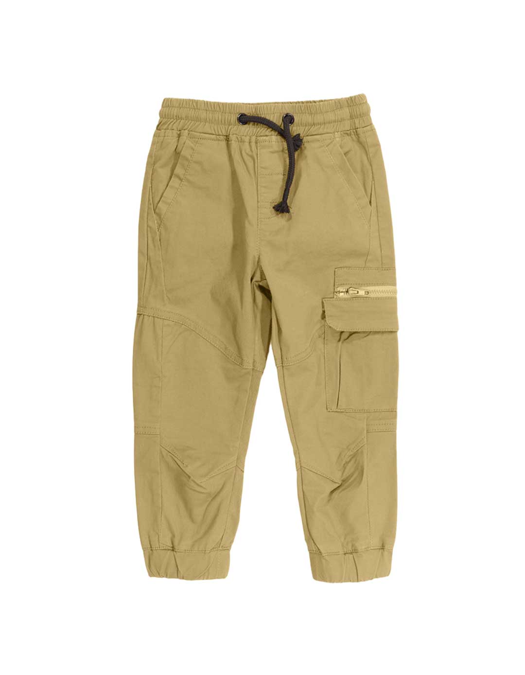 Παιδικό παντελόνι cargo για αγόρι, μπεζ, Regular Fit, 98%βαμβάκι, 2% ελαστίνη. 