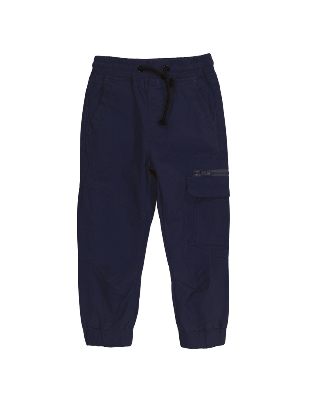 Παιδικό παντελόνι cargo για αγόρι, μπλε, Regular Fit, 98% βαμβάκι, 2% ελαστίνη. 