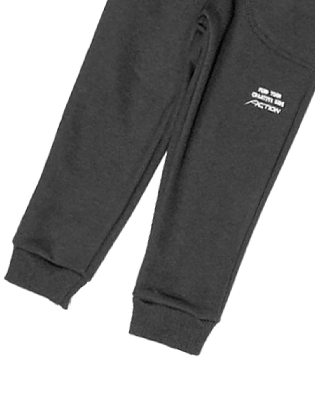 Παντελόνι φόρμα φούτερ για αγόρι, γκρι, Regular Fit, 65% βαμβάκι,35% πολυεστέρας.