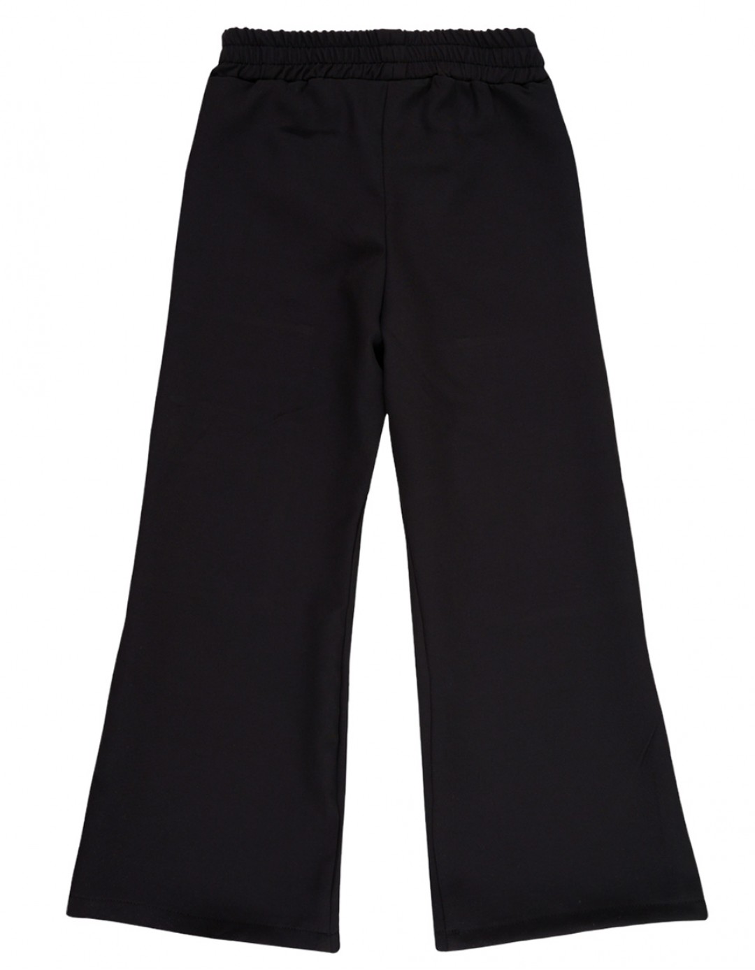 Παιδικό παντελόνι για κορίτσι, μαύρο, Regular Fit, 95% Pol-5% SP.