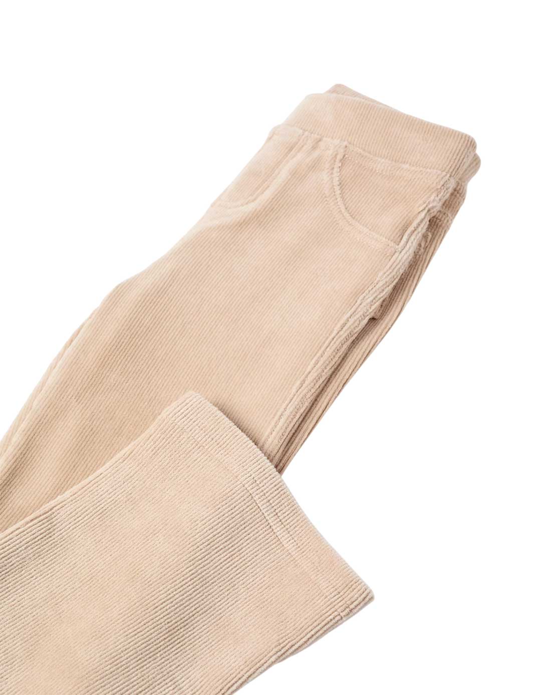 Παντελόνι κοτλέ μπεζ για κορίτσι