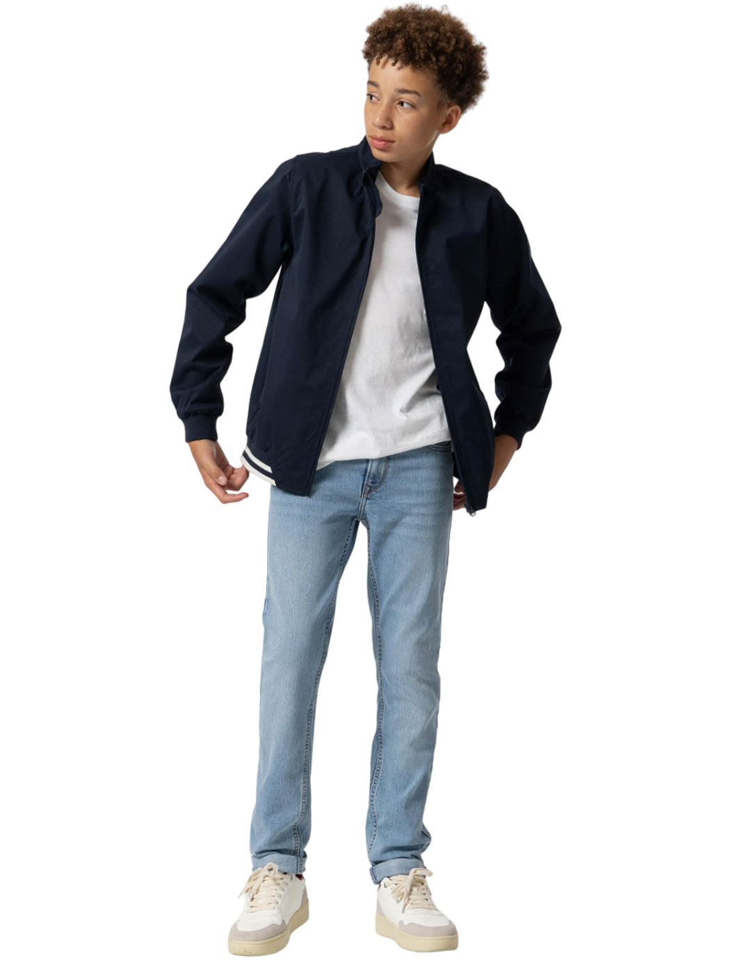 Παντελόνι τζιν Tiffosi για αγόρι Slim fit, μπλε, 78% βαμβάκι, 20% πολυεστέρας, 2% ελαστάνη.