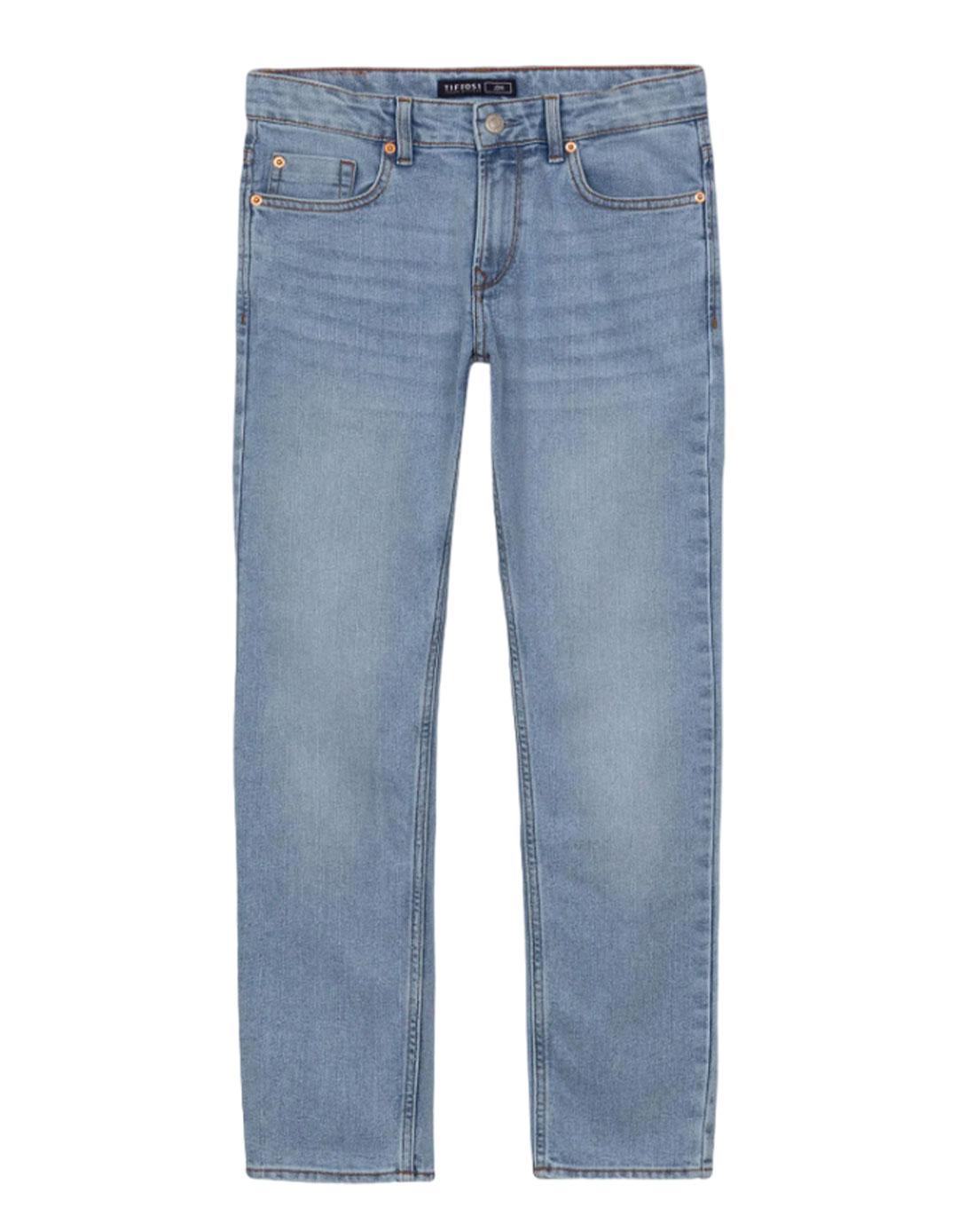 Παντελόνι τζιν Tiffosi για αγόρι Slim fit, μπλε, 78% βαμβάκι, 20% πολυεστέρας, 2% ελαστάνη. Παντελόνι τζιν Tiffosi για αγόρι Slim fit, μπλε, 78% βαμβάκι, 20% πολυεστέρας, 2% ελαστάνη.