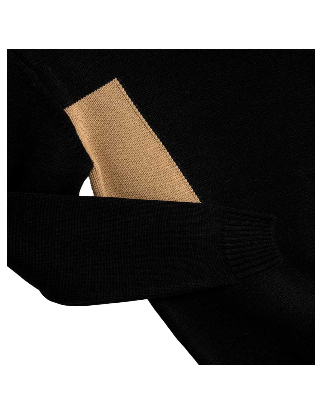 Παιδικό πλεκτό μπλουζάκι για αγόρι, μαύρο, Regular Fit, 100% ακρυλικό.