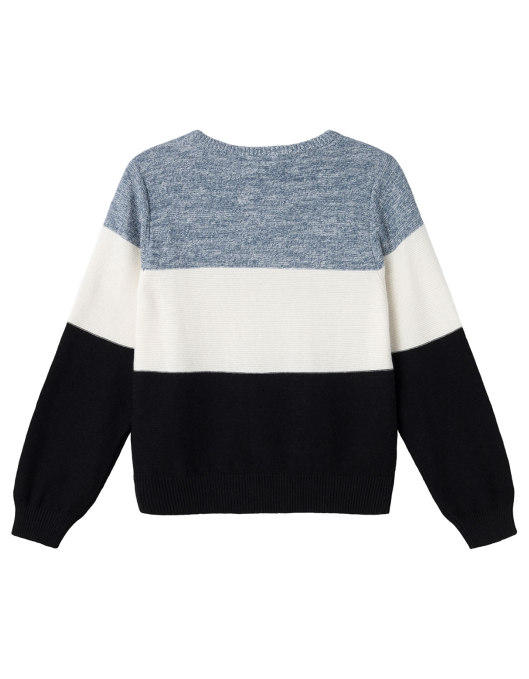 Παιδικό πλεκτό μπλουζάκι γκρι και μαύρο για αγόρι