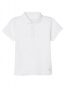 Λευκό κοντομάνικο μπλουζάκι πόλο για αγόρι zippy, Slim Fit, 100% βαμβάκι. Λευκό κοντομάνικο μπλουζάκι πόλο για αγόρι zippy, Slim Fit, 100% βαμβάκι.