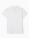 Λευκό κοντομάνικο μπλουζάκι πόλο για αγόρι zippy, Slim Fit, 100% βαμβάκι. Λευκό κοντομάνικο μπλουζάκι πόλο για αγόρι zippy, Slim Fit, 100% βαμβάκι.