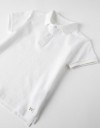 Λευκό κοντομάνικο μπλουζάκι πόλο για αγόρι zippy, Slim Fit, 100% βαμβάκι. Λευκό κοντομάνικο μπλουζάκι πόλο για αγόρι zippy, Slim Fit, 100% βαμβάκι.