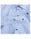 Παιδικό μακρυμάνικο πουκάμισο για αγόρι, σιελ, Regular Fit, 100% βαμβάκι.