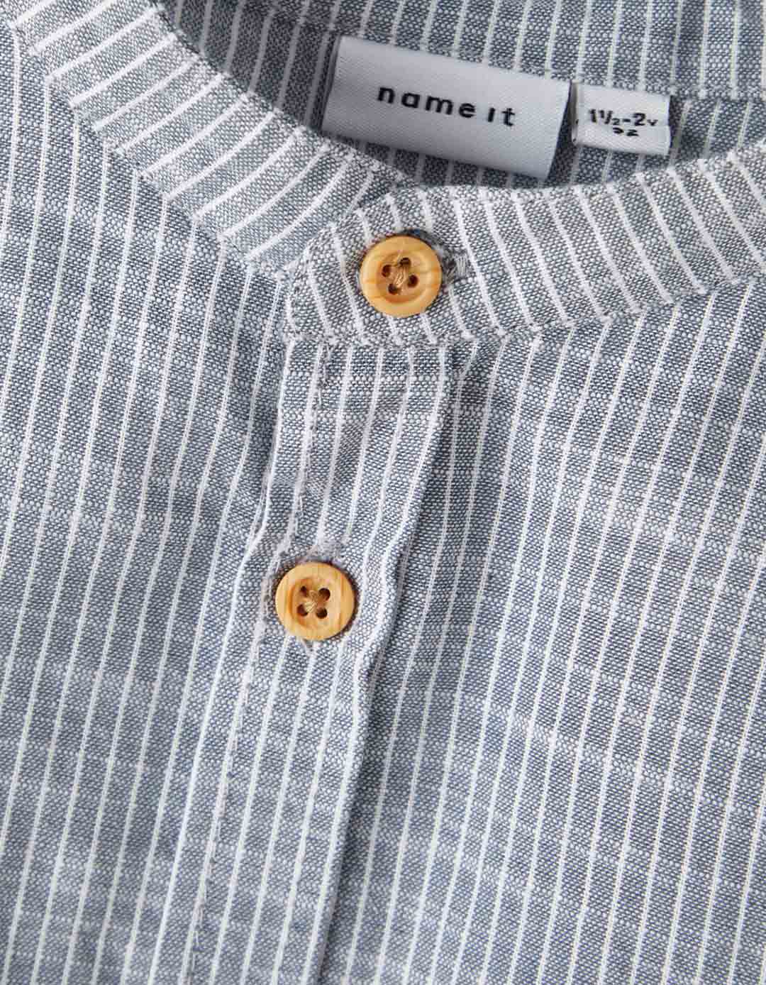  πουκάμισο για αγόρι με mao γιακά γκρι