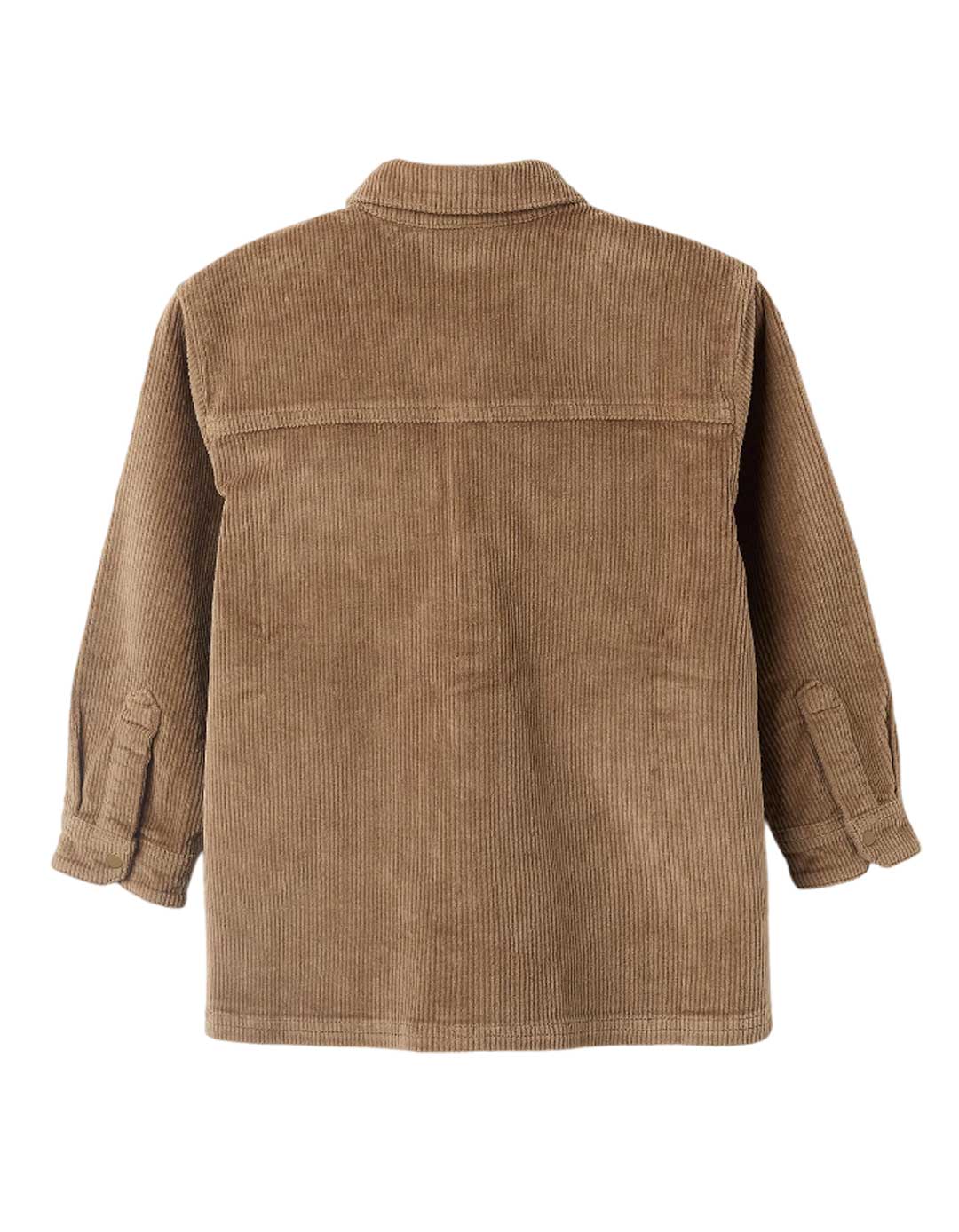 Παιδικό μακρυμάνικο κοτλέ πουκάμισο για αγόρι, κάμελ, Slim Fit, 99% βαμβάκι- 1% ελαστίνη.