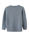 Παιδικό πλεκτό πουλόβερ για αγόρι, μπλε-γκρι, Slim Fit, 83% ακρυλικό-17% πολυαμίδιο.