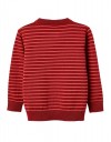Παιδικό πουλόβερ αγόρι ριγέ κόκκινο