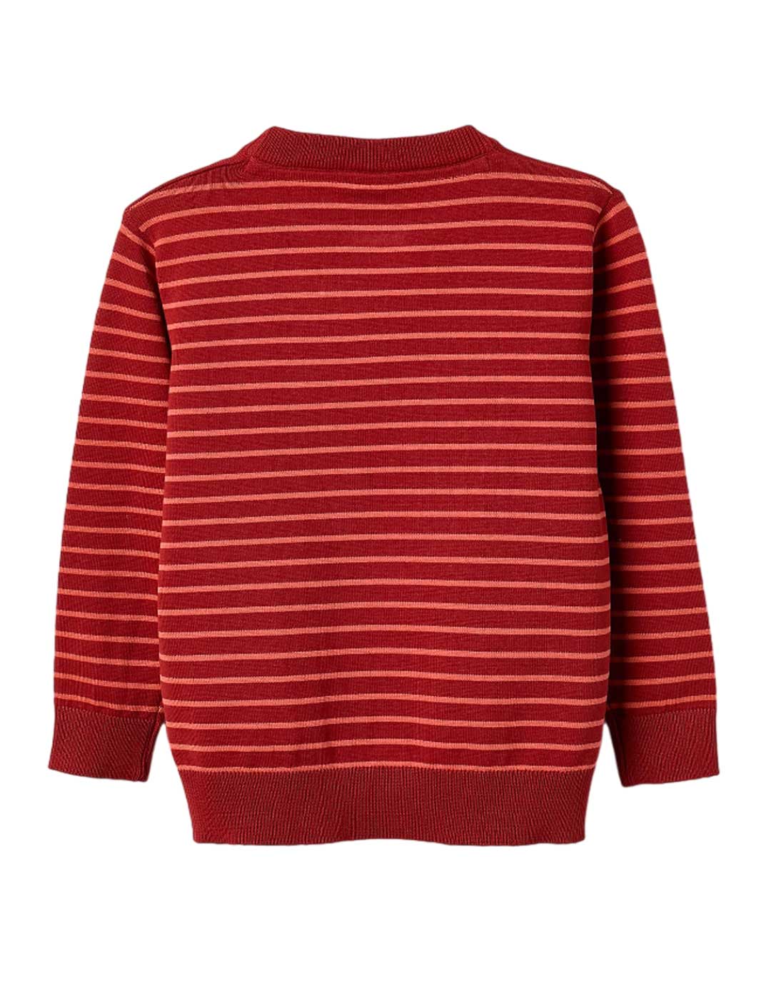Παιδικό πουλόβερ αγόρι ριγέ κόκκινο