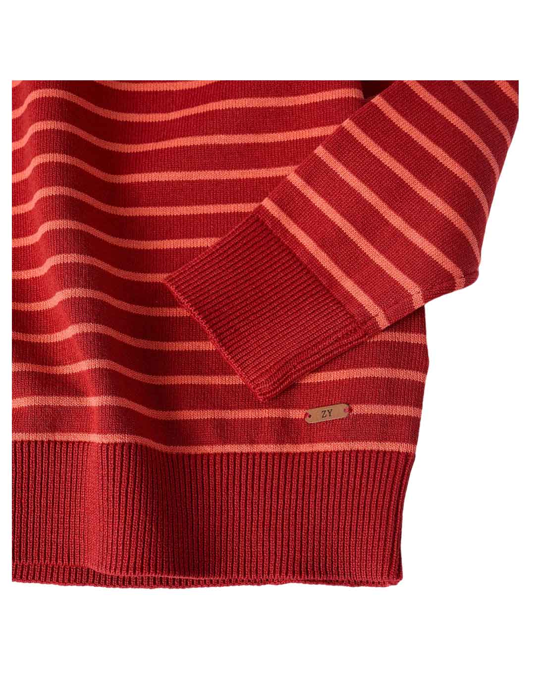 Παιδικό πουλόβερ αγόρι ριγέ κόκκινο