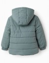 Παιδικό πράσινο μπουφάν αγοριών για τον χειμώνα