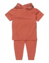Σετ βρεφικό για αγόρι μπλούζα παντελόνι και σαλιάρα, Regular Fit, 100% βαμβάκι.