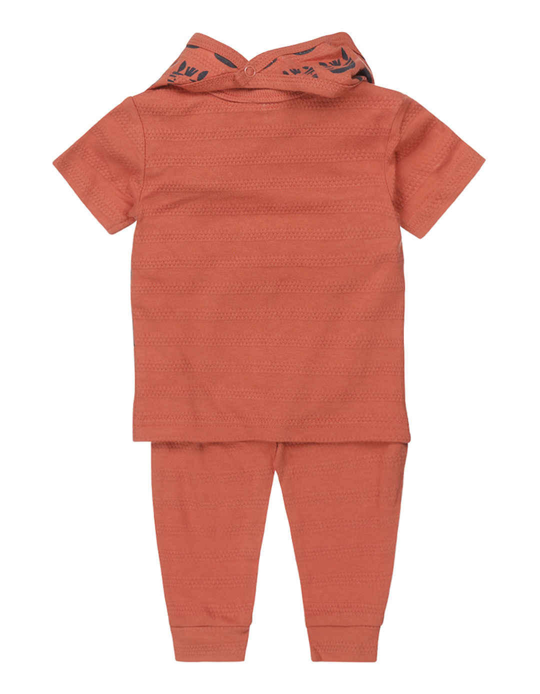 Σετ βρεφικό για αγόρι μπλούζα παντελόνι και σαλιάρα, Regular Fit, 100% βαμβάκι.