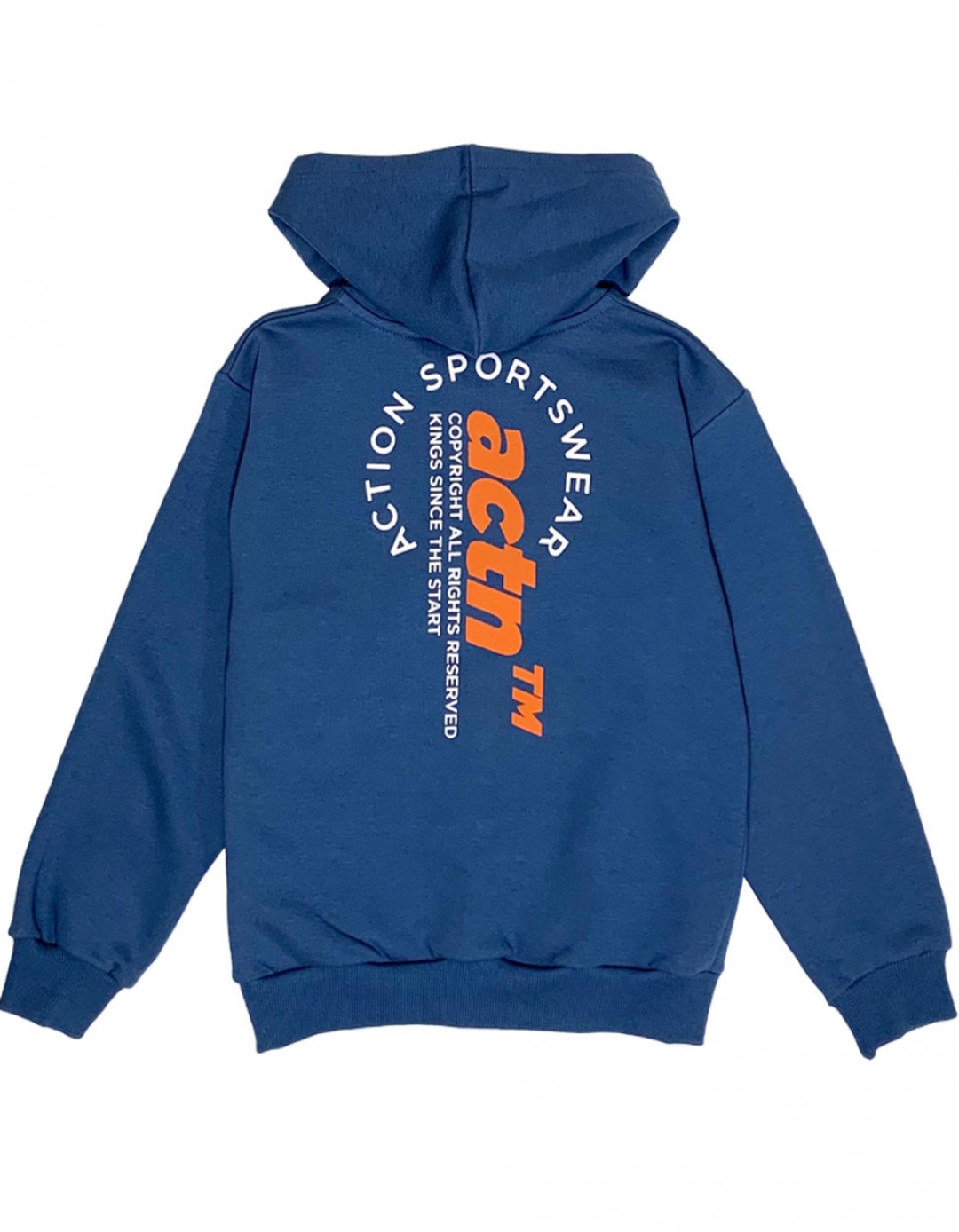 Παιδικό Σετ Φόρμας Action Sportswear Μπλε Ρουά – Μαύρο Παιδικό σετ φόρμας αγόρι Action Sportswear μπλε ρουά και μαύρο με κουκούλα