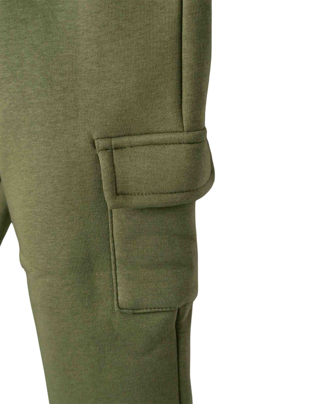 Παιδικό σετ φόρμας αγοριού μπλε με κουκούλα και λαδί παντελόνι