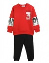 Σετ φόρμα NEK kidswear για αγόρι, κόκκινο-μαύρο, Regular Fit, 80% βαμβάκι, 20% πολυεστέρας. Σετ φόρμα NEK kidswear για αγόρι, κόκκινο-μαύρο, Regular Fit, 80% βαμβάκι, 20% πολυεστέρας.