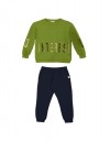 Παιδικό σετ φόρμα για αγόρι λαδί -μαρέν,  Regular Fit, 80% βαμβάκι, 20% πολυεστέρας. Παιδικό σετ φόρμα για αγόρι λαδί -μαρέν,  Regular Fit, 80% βαμβάκι, 20% πολυεστέρας.