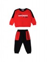 Παιδικό σετ φόρμα για αγόρι, κόκκινο-μαύρο, Regular Fit, 80% βαμβάκι,20% πολυεστέρας. Παιδικό σετ φόρμα για αγόρι, κόκκινο-μαύρο, Regular Fit, 80% βαμβάκι,20% πολυεστέρας.