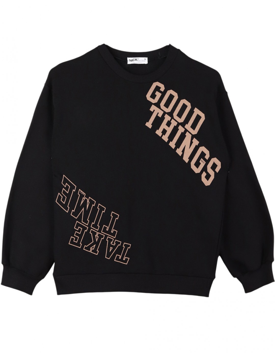 Σετ φόρμας κορίτσι NEK με τύπωμα και καμπάνα για τον χειμώνα