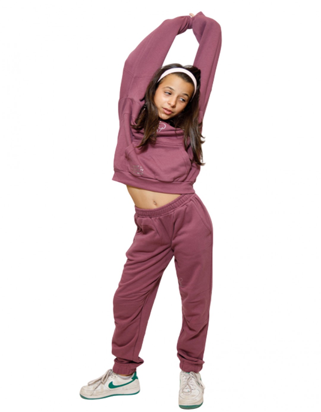 Παιδικό σετ φόρμα για κορίτσι με κουκούλα, μελιτζανί,Regular Fit, 60% βαμβάκι-40% πολυεστέρας. Παιδικό σετ φόρμα για κορίτσι με κουκούλα, μελιτζανί,Regular Fit, 60% βαμβάκι-40% πολυεστέρας.