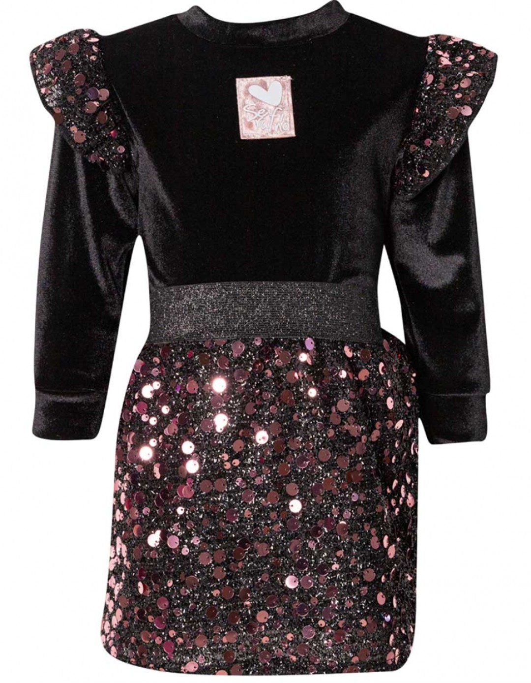 Παιδικό σετ φούστα για κορίτσι, μαύρο, Regular Fit, 100% PES.