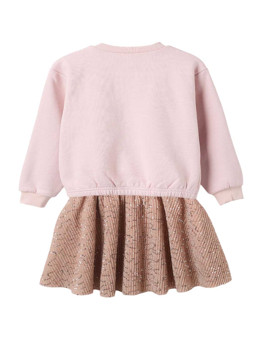 Παιδικό σετ ZIPPY ροζ-χρυσό για κορίτσι 4-14 ετών Παιδικό σετ ZIPPY με φούτερ και χρυσή φούστα για κορίτσι