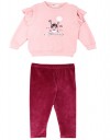 Παιδικό βελουτέ σετ για κορίτσι, ροζ-μωβ, Regular Fit, 80% βαμβάκι-20% πολυεστέρας. Παιδικό βελουτέ σετ για κορίτσι, ροζ-μωβ, Regular Fit, 80% βαμβάκι-20% πολυεστέρας.