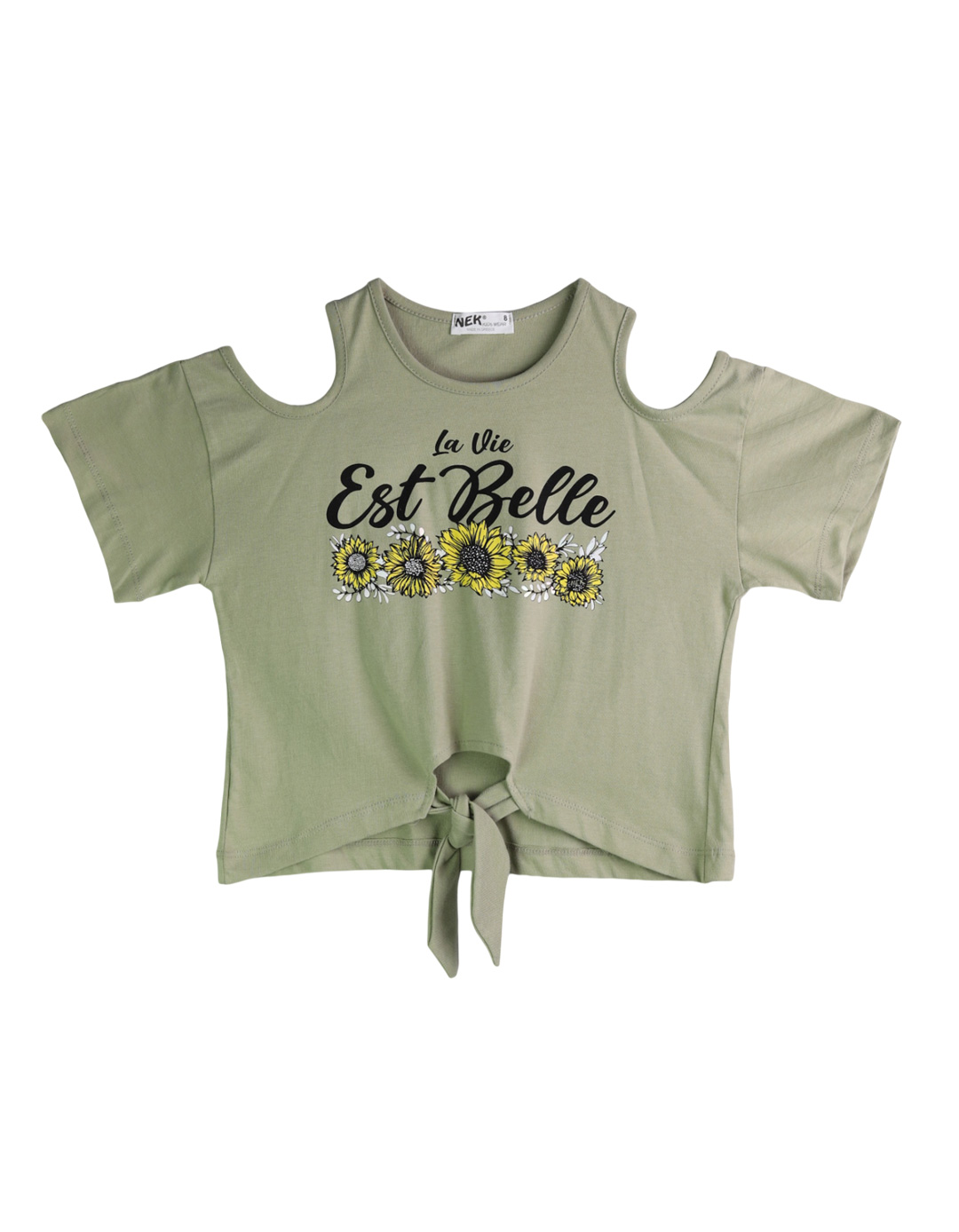 Παιδικό σετ για κορίτσι μπλούζα και κολάν, χακί-κίτρινο, Regular Fit, 95% βαμβάκι, 5% ελαστίνη. Παιδικό σετ για κορίτσι μπλούζα και κολάν, χακί-κίτρινο, Regular Fit, 95% βαμβάκι, 5% ελαστίνη.