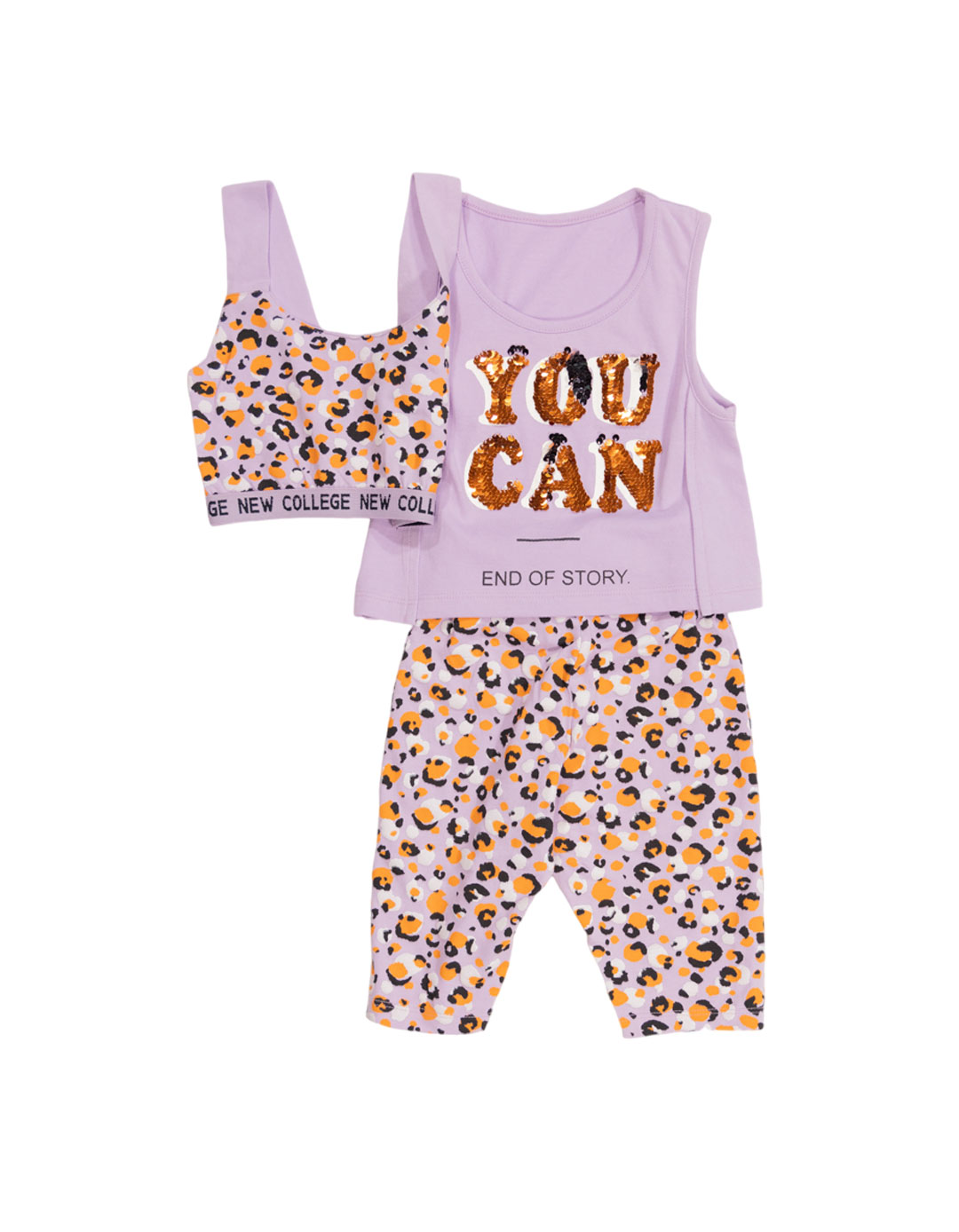 Παιδικό σετ 3τμχ για κορίτσι με 2 μπλουζάκια και κολάν, λιλά, Regular Fit, 100% βαμβάκι-95% βαμβάκι, 5% ελαστίνη. Παιδικό σετ 3τμχ για κορίτσι με 2 μπλουζάκια και κολάν, λιλά, Regular Fit, 100% βαμβάκι-95% βαμβάκι, 5% ελαστίνη.