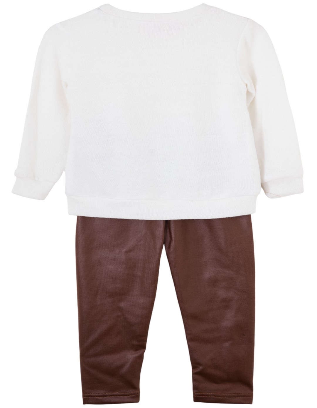 Παιδικό σετ για κορίτσι με ζακέτα, πάγου-ταμπά, Regular Fit, 50% Pu-48% Pes-2% El. Παιδικό σετ για κορίτσι με ζακέτα, πάγου-ταμπά, Regular Fit, 50% Pu-48% Pes-2% El.