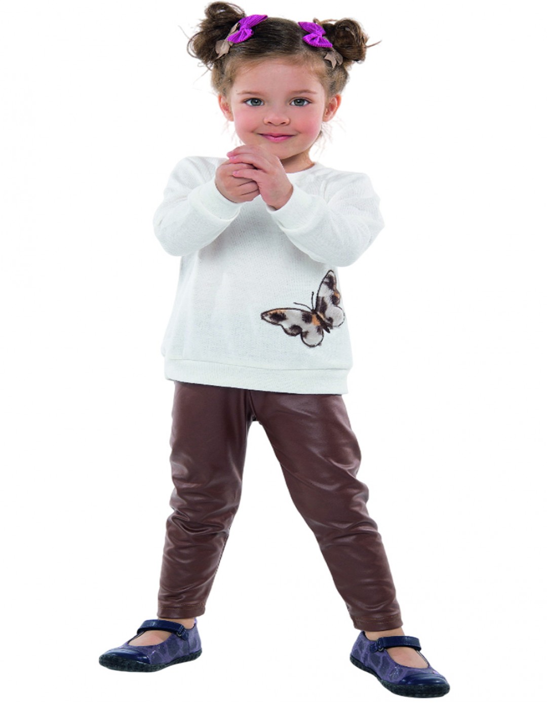 Παιδικό σετ για κορίτσι με ζακέτα, πάγου-ταμπά, Regular Fit, 50% Pu-48% Pes-2% El. Παιδικό σετ για κορίτσι με ζακέτα, πάγου-ταμπά, Regular Fit, 50% Pu-48% Pes-2% El.