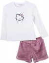 Σετ κορίτσι Babylon Fashion βελούτε Hello Kitty λευκό ροζ