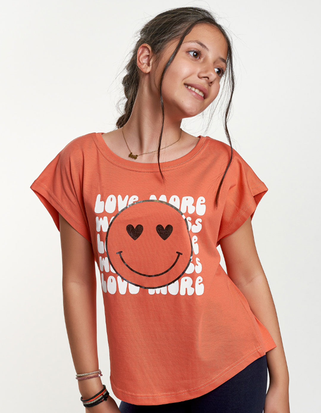 Σετ για κορίτσι μπλούζα και κάπρι,  κοραλί-μπλε, Regular Fit, 100% βαμβάκι. Σετ για κορίτσι μπλούζα και κάπρι,  κοραλί-μπλε, Regular Fit, 100% βαμβάκι.