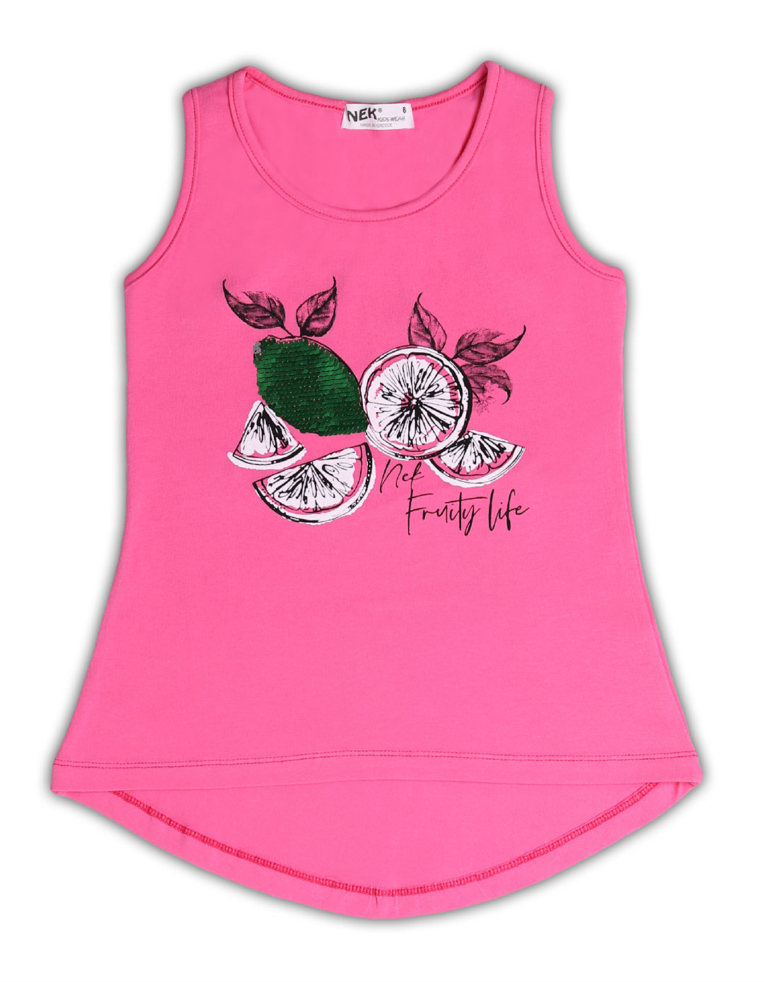 Παιδικό σετ για κορίτσι μπλούζα αμάνικη και σόρτς, φούξια-πράσινο,Regular Fit, 95% βαμβάκι, 5% ελαστάνη. Παιδικό σετ για κορίτσι μπλούζα αμάνικη και σόρτς, φούξια-πράσινο,Regular Fit, 95% βαμβάκι, 5% ελαστάνη.