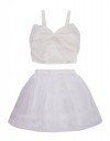 Παιδικό Σετ Κοριτσιού Λευκό με Τούλινη Φούστα & Μπλουζάκι με Φιόγκο – Ιδανικό για Βάπτιση ή Γάμο.89%pes11%sp.Slim Fit. Παιδικό Σετ Κοριτσιού Λευκό με Τούλινη Φούστα & Μπλουζάκι με Φιόγκο – Ιδανικό για Βάπτιση ή Γάμο.89%pes11%sp.Slim Fit.