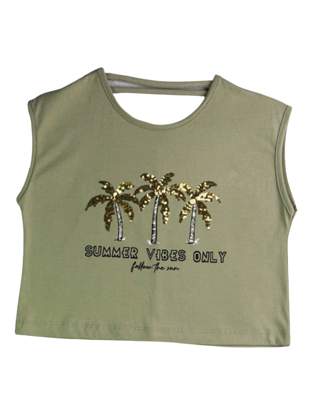 Παιδικό σετ για κορίτσι, μπλούζα και σορτς, χακί-κίτρινο, Regular Fit, 95% βαμβάκι, 5% ελαστίνη. Παιδικό σετ για κορίτσι, μπλούζα και σορτς, χακί-κίτρινο, Regular Fit, 95% βαμβάκι, 5% ελαστίνη.