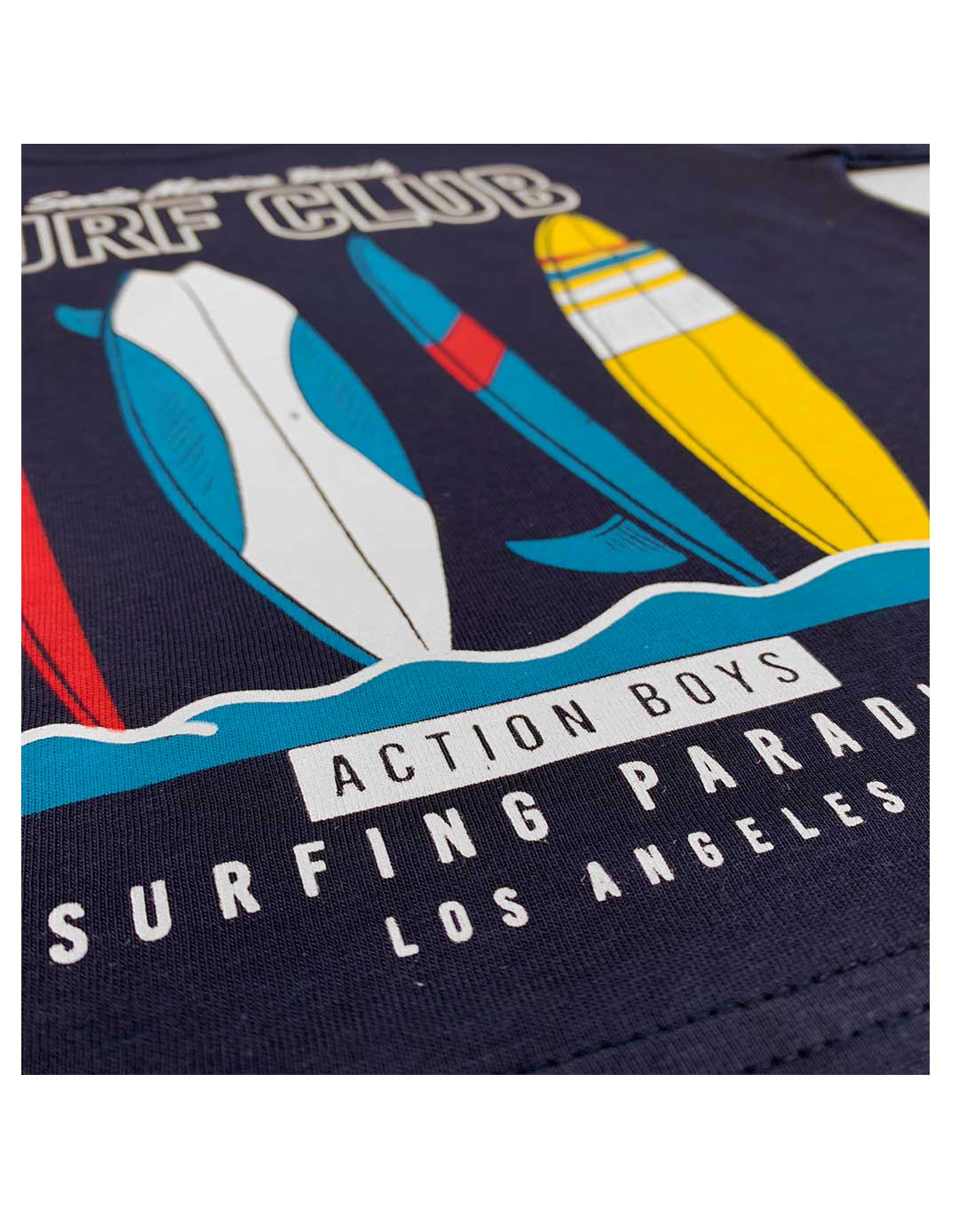 Παιδικό σετ για αγόρι με μπλούζα και βερμούδα, μπλε-κόκκινο, Regular Fit, 100% βαμβάκι.