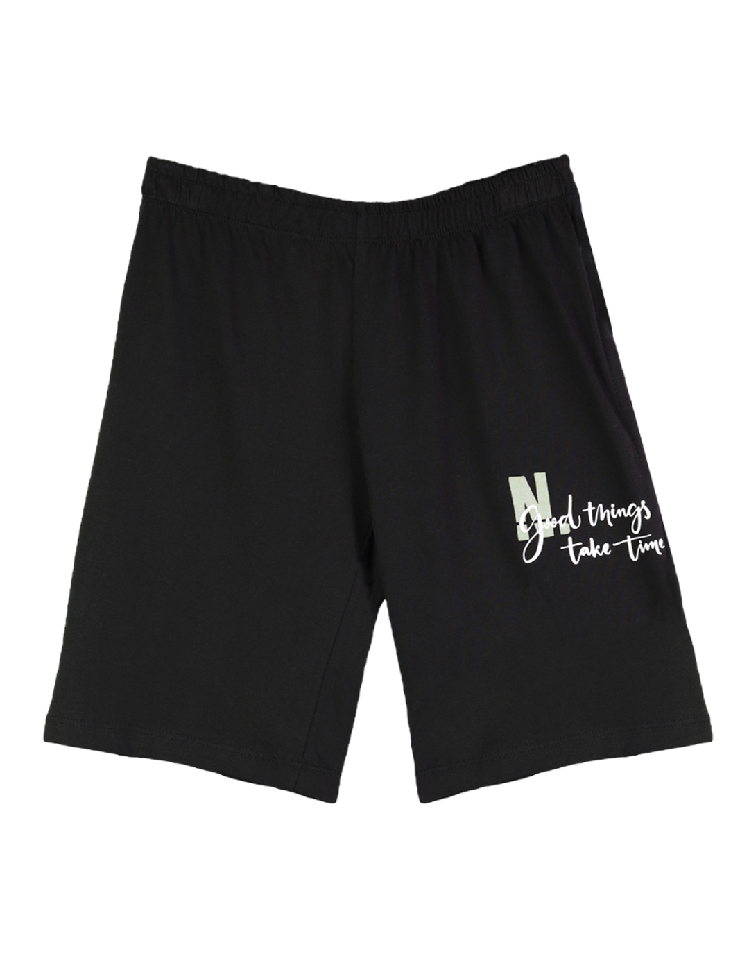 Παιδικό σετ για αγόρι με μπλούζα και βερμούδα, χακί-μαύρο, Regular Fit, 100% βαμβάκι. Παιδικό σετ για αγόρι με μπλούζα και βερμούδα, χακί-μαύρο, Regular Fit, 100% βαμβάκι.