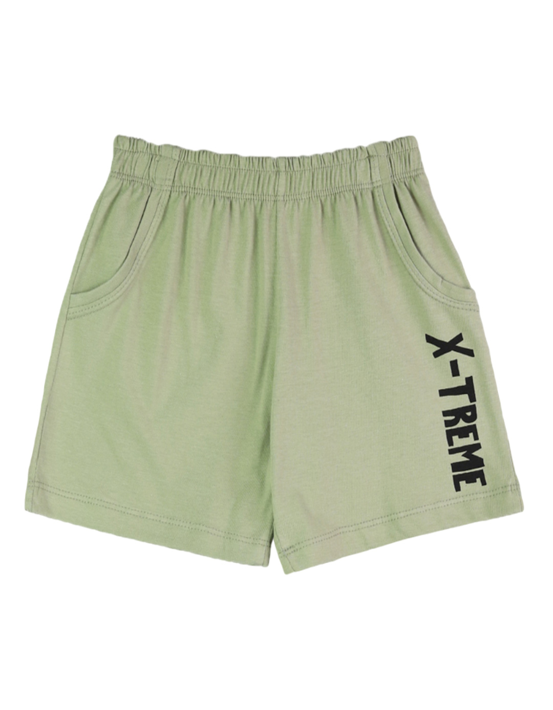 Παιδικό αμάνικο σετ για αγόρι με μπλούζα και βερμούδα, πορτοκαλί-χακί, Regular Fit, 100% βαμβάκι.