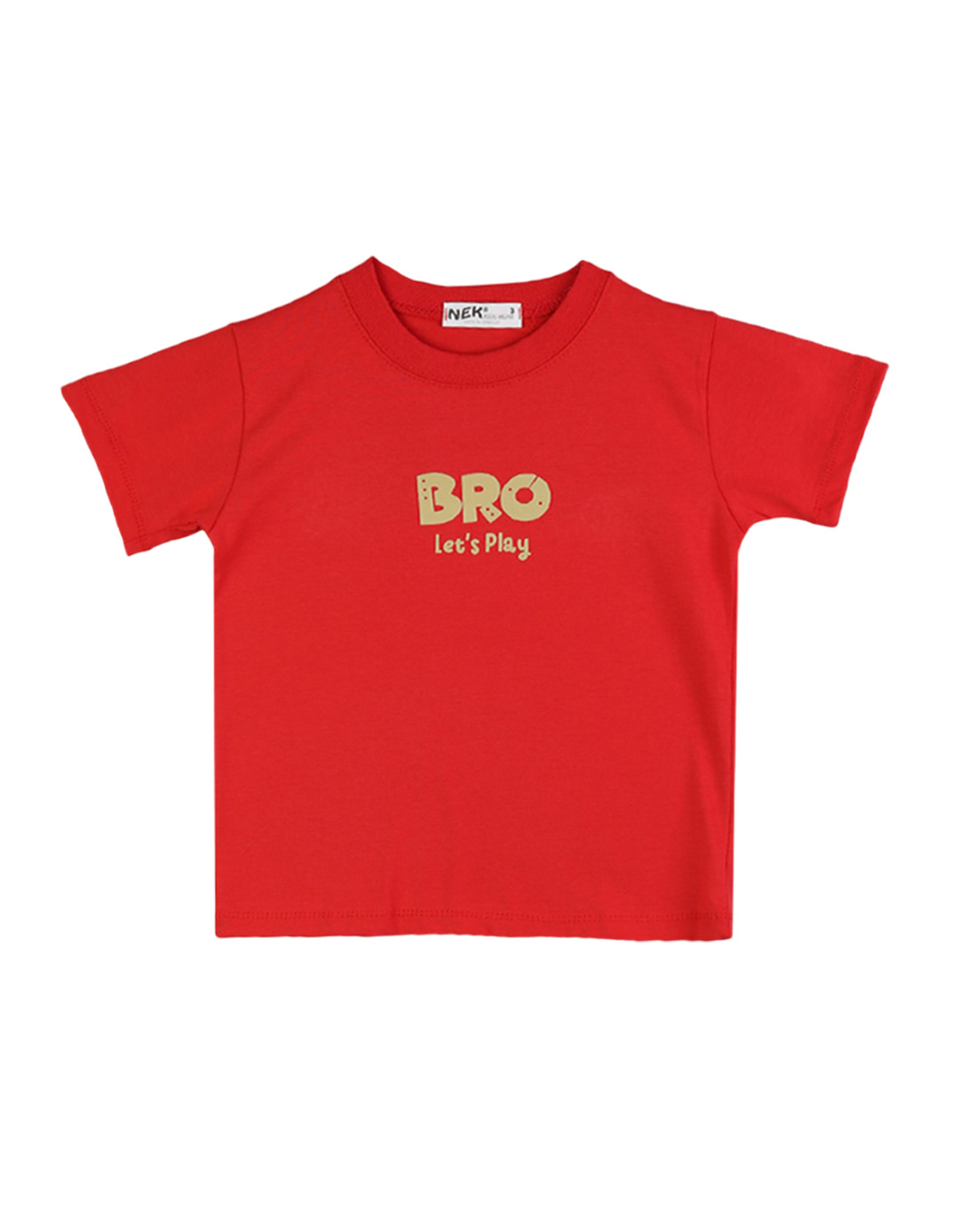 Παιδικό σετ για αγόρι με μπλούζα και βερμούδα, κόκκινο-μπεζ, Regular Fit, 100% βαμβάκι. Παιδικό σετ για αγόρι με μπλούζα και βερμούδα, κόκκινο-μπεζ, Regular Fit, 100% βαμβάκι.