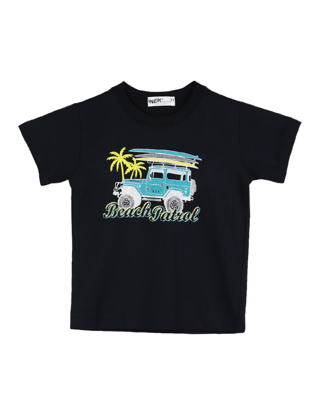 Παιδικό σετ για αγόρι με μπλούζα και βερμούδα, μαρέν-πετρόλ, Regular Fit, 100% βαμβάκι. Παιδικό σετ για αγόρι με μπλούζα και βερμούδα, μαρέν-πετρόλ, Regular Fit, 100% βαμβάκι.