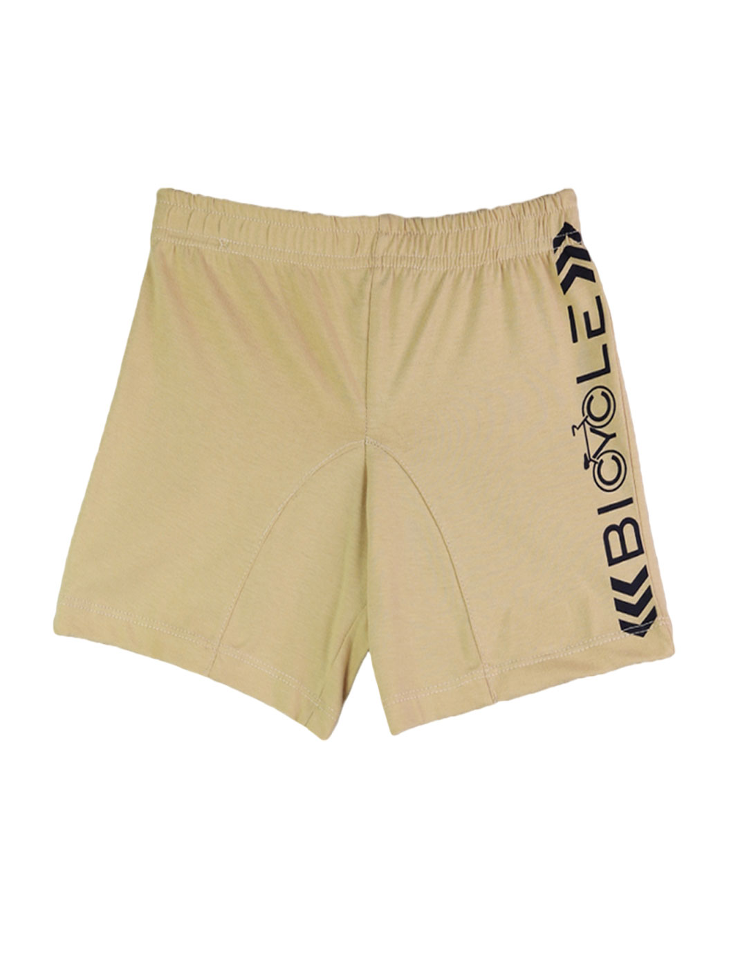 Παιδικό σετ για αγόρι με μπλούζα και βερμούδα, μαρέν-μπέζ, Regular Fit, 100% βαμβάκι.